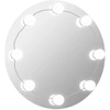 Image de vidaXL Miroir mural avec éclairage LED rond en verre