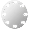 Image de vidaXL Miroir mural avec éclairage LED rond en verre