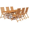 Image de vidaXL Ensemble de jardin 7 pièces en bois massif d'acacia