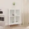 Image de vidaXL Sideboard Blanc 75x35x105 cm Acier et verre