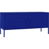 Image de vidaXL Armoire TV bleu marine 105x35x50 cm Acier