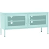Image de vidaXL Armoire TV vert menthe 105x35x50 cm Acier