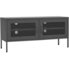 Image de vidaXL Armoire TV anthracite 105x35x50 cm Acier