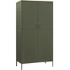Image de vidaXL Armoire vert olive 90x50x180 cm acier