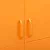 Image de vidaXL Armoire jaune moutarde 90x50x180 cm acier