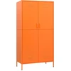 Image de vidaXL Armoire orange 90x50x180 cm acier