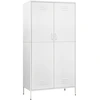 Image de vidaXL Armoire blanche 90x50x180 cm acier