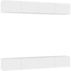 Image de vidaXL Armoires TV 4 pcs. Blanc 100x30x30 cm Bois composite