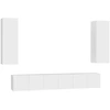 Image de vidaXL Ensemble de 5 meubles TV blanc en bois composite