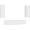 Image de vidaXL Ensemble de 4 armoires TV blanc en bois composite