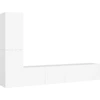 Image de vidaXL Ensemble de 4 armoires TV blanc en bois composite