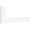 Image de vidaXL Ensemble de meubles TV 3 pièces blanc en bois composite