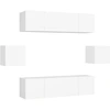 Image de vidaXL Ensemble de 6 meubles TV blanc en bois composite