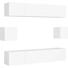 Image de vidaXL Ensemble de 6 meubles TV blanc en bois composite