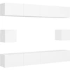 Image de vidaXL Ensemble de 6 meubles TV blanc en bois composite
