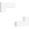 Image de vidaXL Ensemble de 4 armoires TV blanc en bois composite