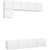 Image de vidaXL Ensemble de 5 meubles TV blanc en bois composite