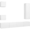 Image de vidaXL Ensemble de 5 meubles TV blanc en bois composite