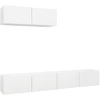 Image de vidaXL Armoires TV 3 pcs. Blanc Bois composite