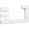 Image de vidaXL Ensemble de 8 meubles TV blanc en bois composite