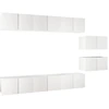 Image de vidaXL Armoires TV 8 pcs. Blanc Bois composite