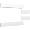 Image de vidaXL Ensemble de 6 meubles TV blanc en bois composite