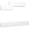 Image de vidaXL Ensemble de 6 meubles TV blanc en bois composite