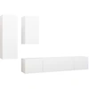 Image de vidaXL Ensemble de 4 armoires TV blanc en bois composite