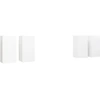 Image de vidaXL Armoires TV 4 pcs. Blanc 30,5x30x60 cm Bois composite