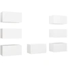 Image de vidaXL Armoires TV 7 pcs. Blanc 30,5x30x60 cm Bois composite