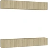 Image de vidaXL Armoires TV 4 pcs. chêne Sonoma 100x30x30 cm Bois composite