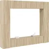 Image de vidaXL Ensemble d'armoires TV 8 pièces en bois composite chêne Sonoma