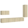 Image de vidaXL Ensemble de 4 meubles TV en bois composite chêne Sonoma