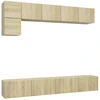 Image de vidaXL Ensemble d'armoires TV 5 pièces en bois composite chêne Sonoma