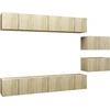 Image de vidaXL Armoires TV 8 pcs. chêne Sonoma bois composite