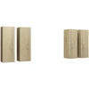 Image de vidaXL Armoires TV 4 pcs. chêne Sonoma 30,5x30x90 cm Bois composite