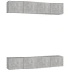 Image de vidaXL Armoires TV 4 pcs. Gris béton 80x30x30 cm Bois composite