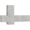Image de vidaXL Ensemble de 3 meubles TV en bois gris béton
