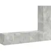 Image de vidaXL Ensemble de 3 meubles TV en bois gris béton