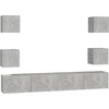 Image de vidaXL Ensemble de 6 meubles TV en bois gris béton