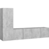 Image de vidaXL Ensemble de 3 meubles TV en bois gris béton
