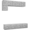 Image de vidaXL Ensemble de 5 meubles TV en bois gris béton