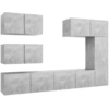 Image de vidaXL Ensemble de 6 meubles TV en bois gris béton