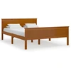 Image de vidaXL Lit en bois massif sans matelas pin brun miel 120x200 cm