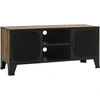 Image de vidaXL Armoire TV brun rustique 105x36x47 cm Métal et MDF