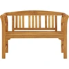 Image de vidaXL Banc de jardin 114 cm bois massif acacia