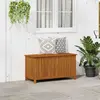 Image de vidaXL Boîte de rangement de jardin 113x50x58 cm bois massif acacia