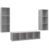 Image de vidaXL Ensemble de 3 meubles TV en bois gris béton