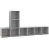 Image de vidaXL Ensemble de 3 meubles TV en bois gris béton