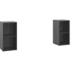 Image de vidaXL Armoires TV 2 pcs. Gris brillant 72x35x36,5 cm Bois composite